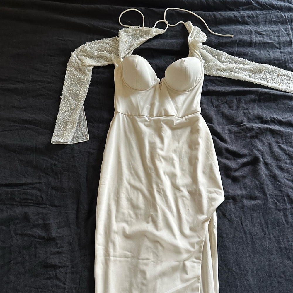 Oh Polly San Marino Embellished Side Split Dress